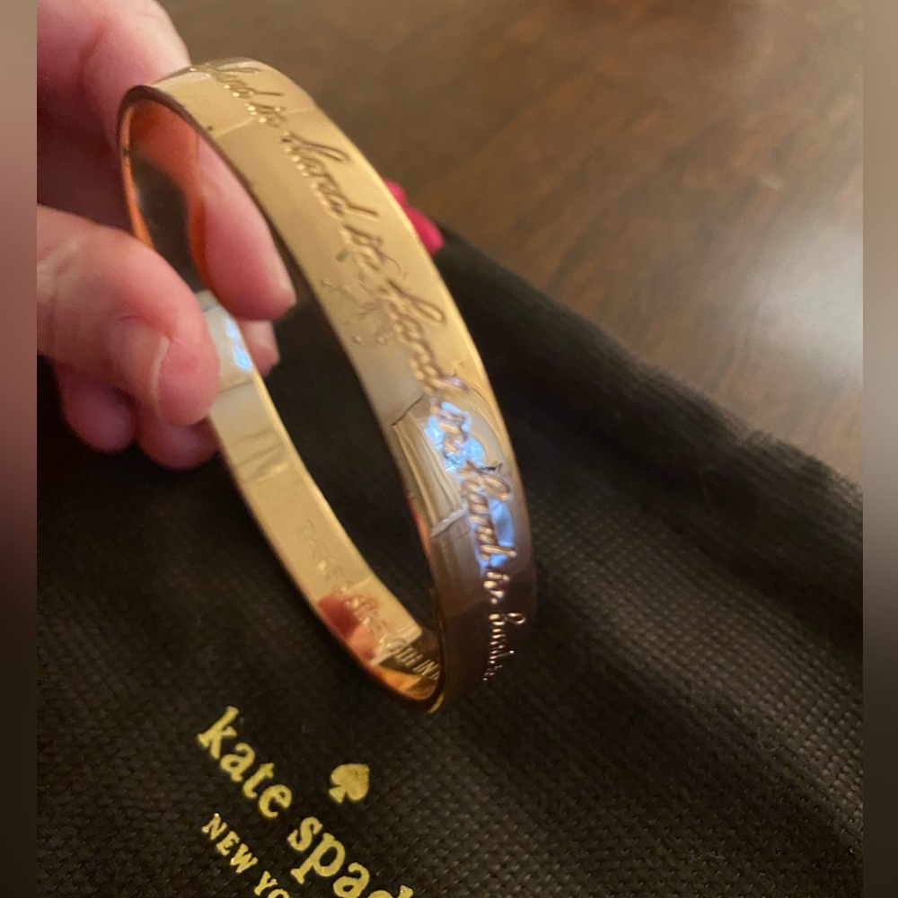 Kate Spade Rose Gold “Hand in Hand” Bangle